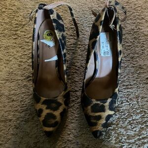 Leopard print heels